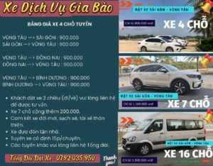 đặt xe Bà Rịa đi sân bay 7 chỗ giá rẻ